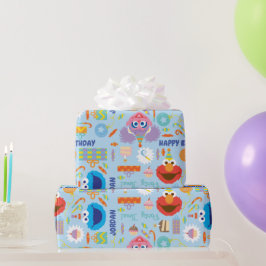 Elmo och Abby Birthday Presentpapper