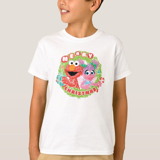 Elmo och Abby Scribble T-shirt (Framsida)
