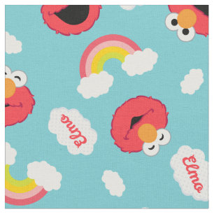 Elmo och Rainbows Mönster Tyg