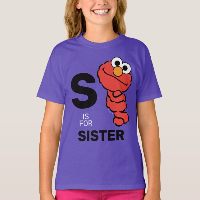 Elmo | S är avsett för syster T Shirt (Framsida)