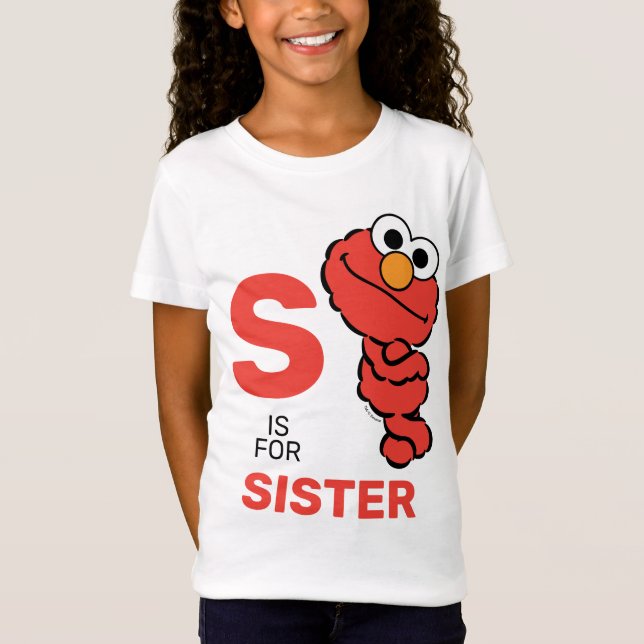 Elmo | S är avsett för syster T Shirt (Framsida)