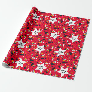 Elmo  Så Fånig Star Mönster Presentpapper