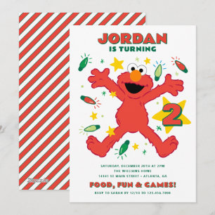 Elmo Sesame Street Helgdag Birthday Julkort