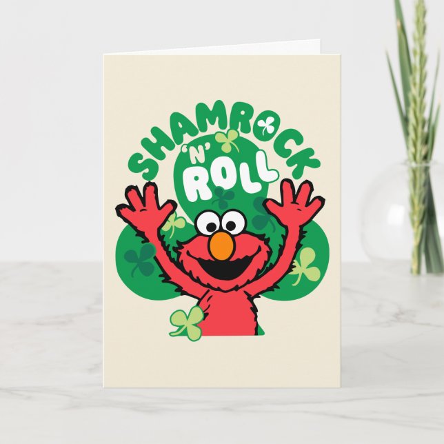 Elmo | Shamrock 'N' Roll Helgkort (Framsida)