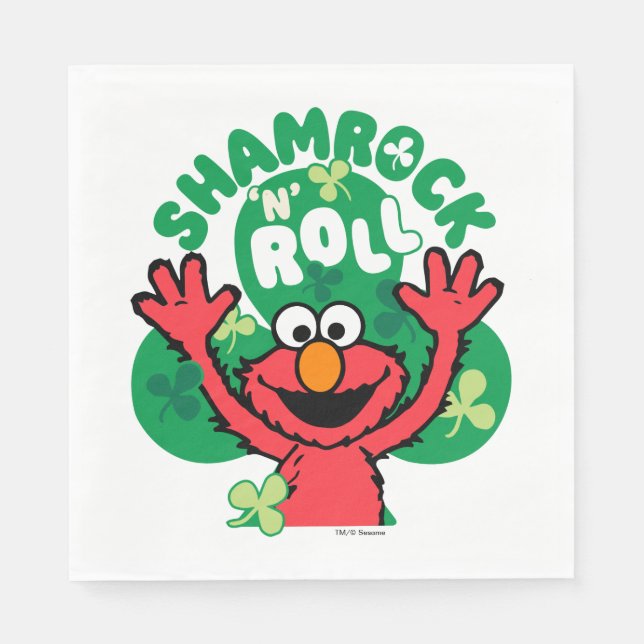Elmo | Shamrock 'N' Roll Pappersservett (Framsidan)