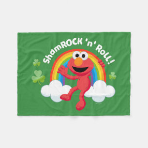 Elmo Shamrock 'n' Roll Rainbow Fleecefilt