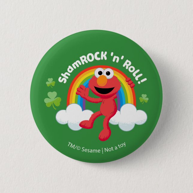 Elmo | Shamrock 'n' Roll Rainbow Knapp (Framsida)