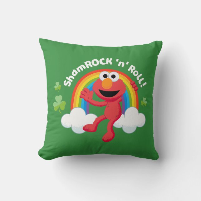 Elmo | Shamrock 'n' Roll Rainbow Kudde (Framsida)