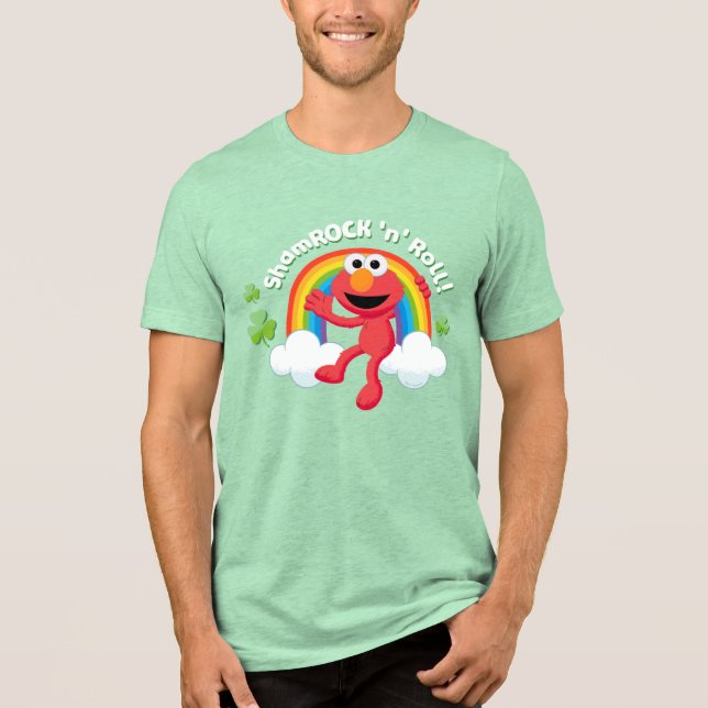 Elmo | Shamrock 'n' Roll Rainbow T Shirt (Framsida)