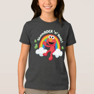 Elmo Shamrock 'n' Roll Rainbow T Shirt