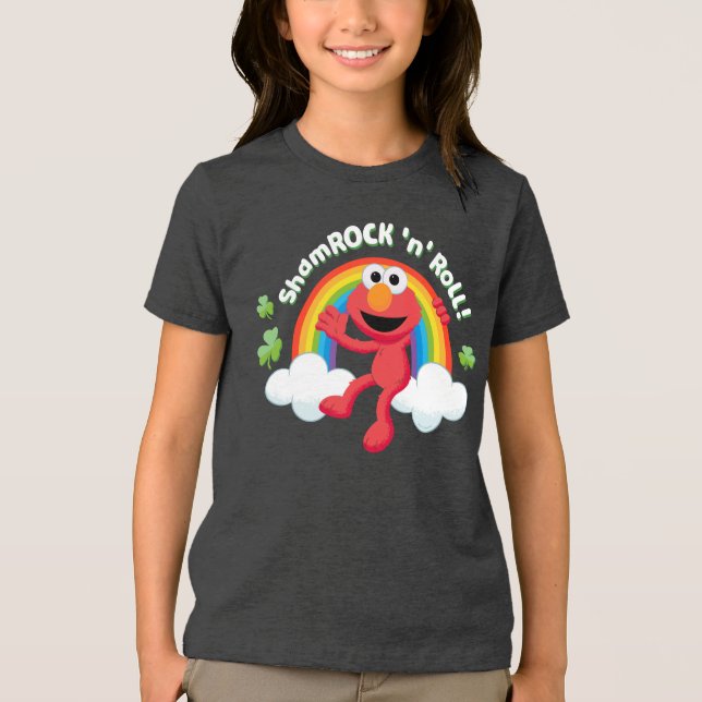 Elmo | Shamrock 'n' Roll Rainbow T Shirt (Framsida)
