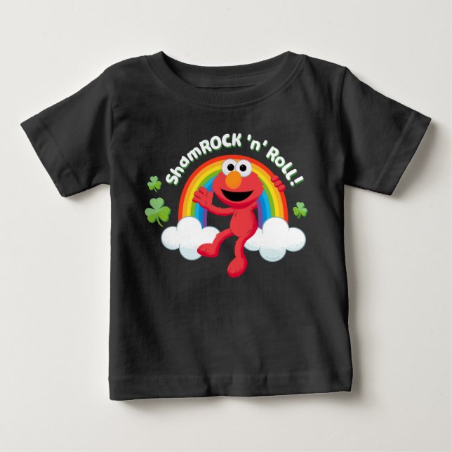 Elmo | Shamrock 'n' Roll Regnbåge T Shirt (Framsida)
