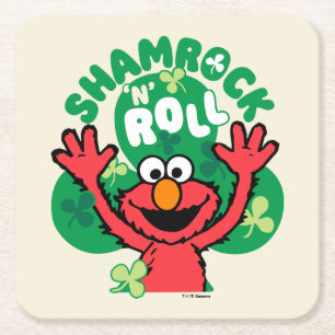 Elmo Shamrock 'N' Roll Underlägg Papper Kvadrat