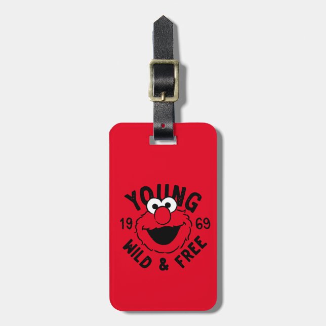 Elmo Skate Logo - Young, Wild & Free 1969 Bagagebricka (Vertikal Framsida)