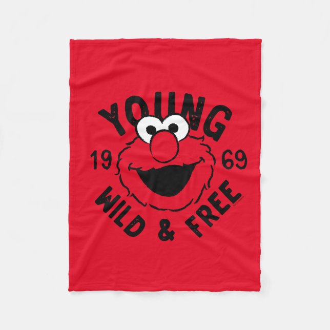 Elmo Skate Logo - Young, Wild & Free 1969 Fleecefilt (Framsidan)