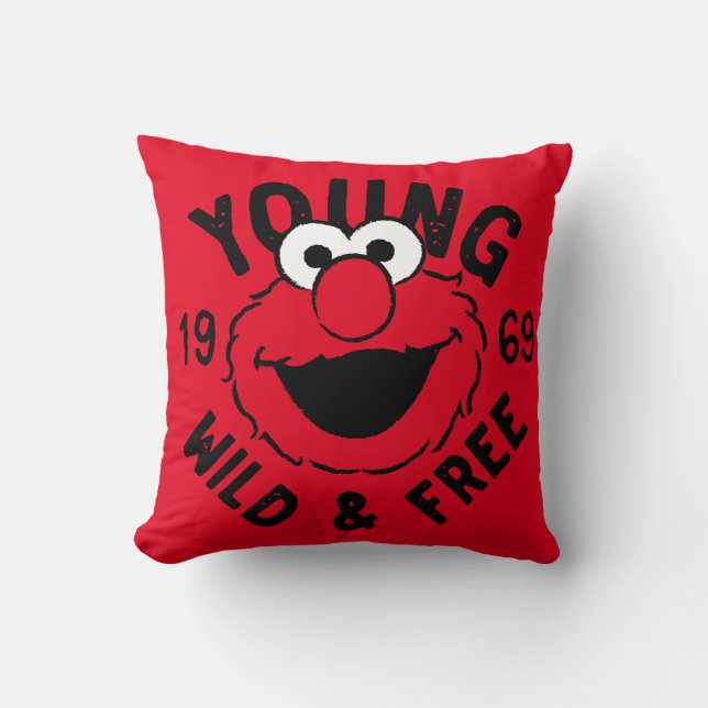 Elmo Skate Logotyp - Young, Vild & Free 1969 Kudde (Framsida)
