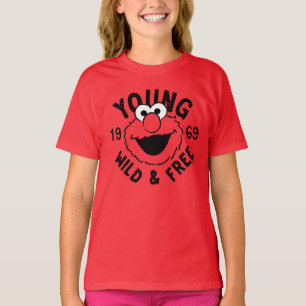 Elmo Skate Logotyp - Young, Vild & Free 1969 T Shirt