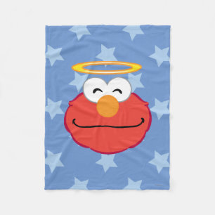 Elmo Smiling Ansikte med Halo Fleecefilt