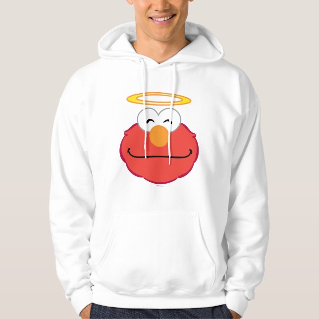 Elmo Smiling Ansikte med Halo Hoodie (Framsida)