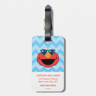 Elmo Smiling Ansikte med solglasögon Bagagebricka