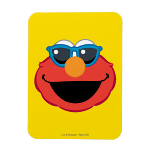 Elmo Smiling Ansikte med solglasögon Magnet