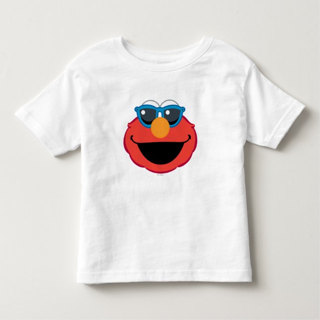 Elmo Smiling Ansikte med solglasögon T Shirt (Framsida)