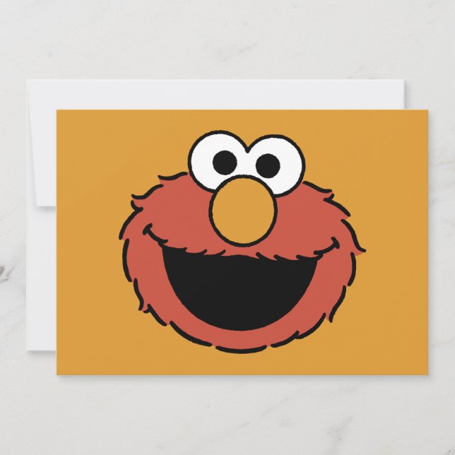 Elmo Smiling Face Kort (Framsida)