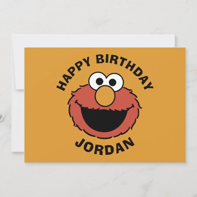 Elmo Smiling Face Kort (Framsida)