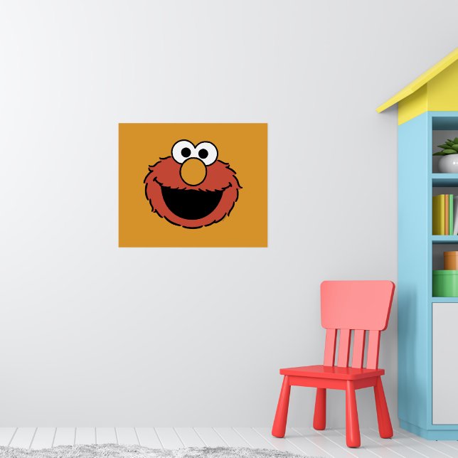 Elmo Smiling Face Poster (Barnkammare 1)