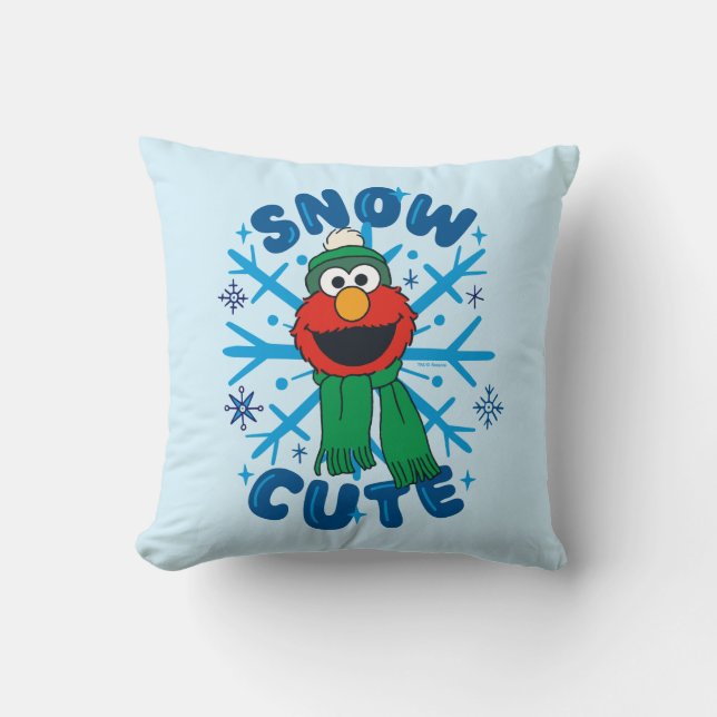 Elmo Snö Cute Kudde (Framsida)