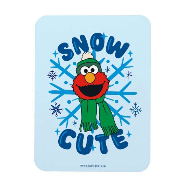 Elmo Snö Cute Magnet (Vertikal)