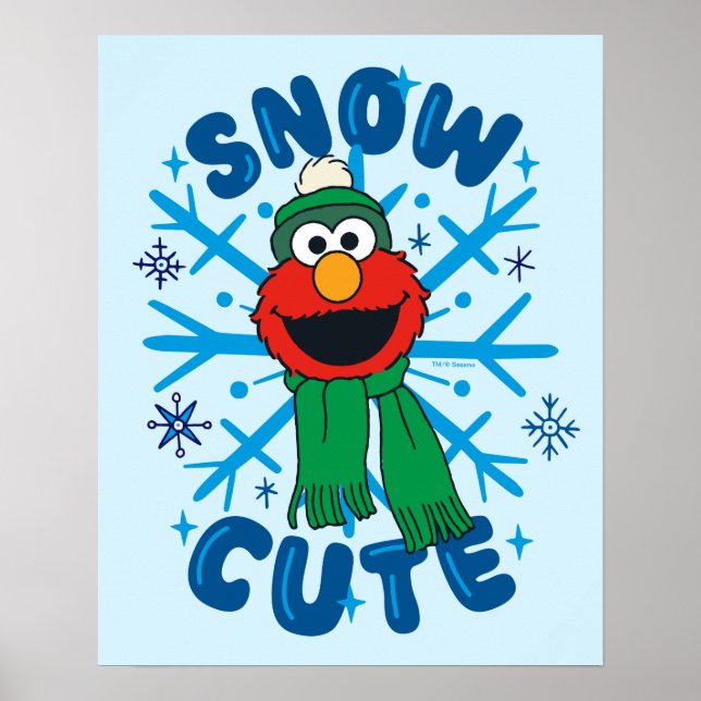 Elmo Snö Cute Poster (Framsidan)
