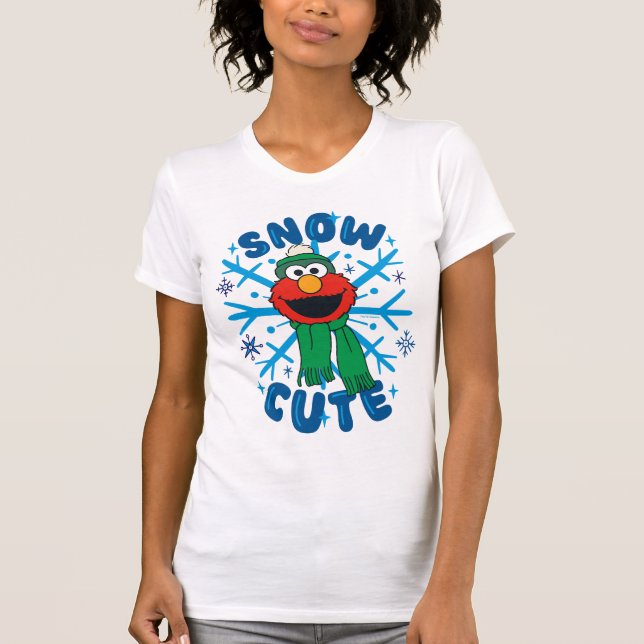 Elmo Snö Cute T Shirt (Framsida)