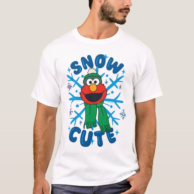 Elmo Snö Cute T Shirt (Framsida)