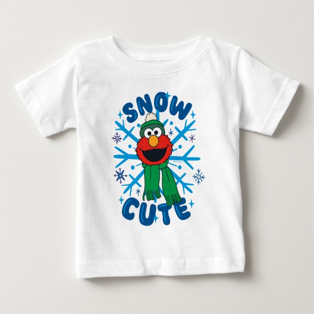 Elmo Snö Cute T Shirt (Framsida)