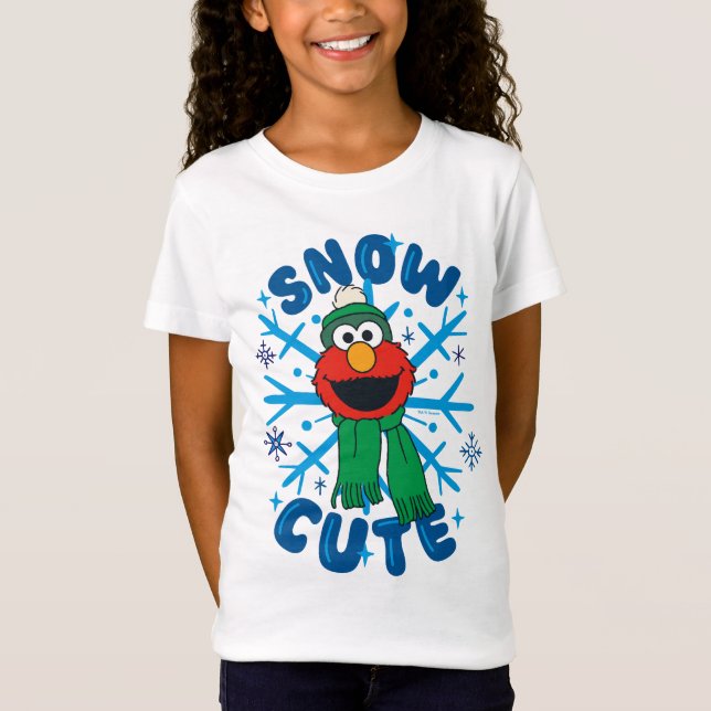 Elmo Snö Cute T Shirt (Framsida)