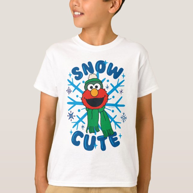 Elmo Snö Cute T Shirt (Framsida)
