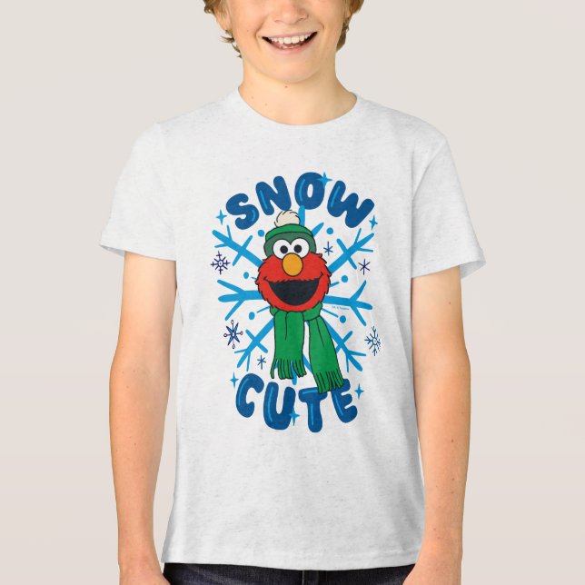 Elmo Snö Cute T Shirt (Framsida)