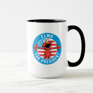 Elmo som president - flagga mugg