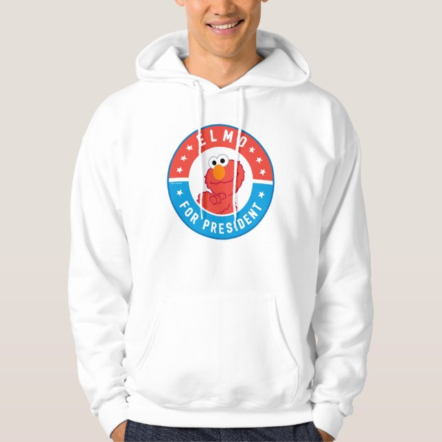 Elmo som president-märke hoodie (Framsida)