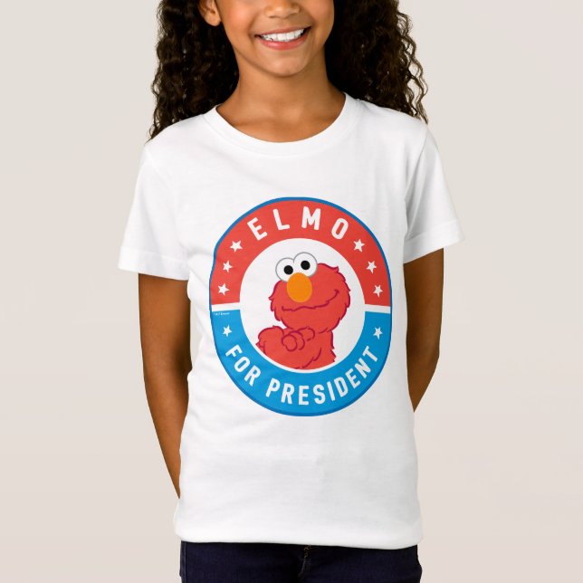 Elmo som president-märke t shirt (Framsida)