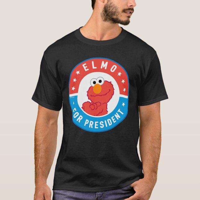 Elmo som president-märke t shirt (Framsida)