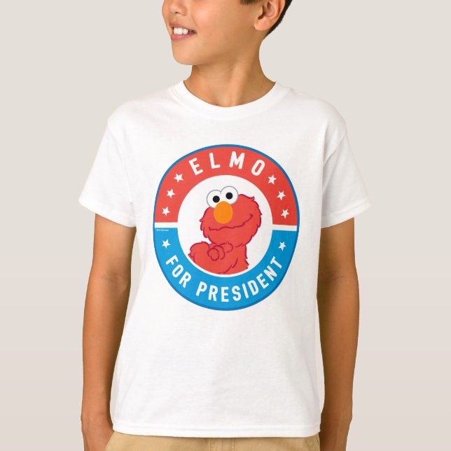 Elmo som president-märke t shirt (Framsida)