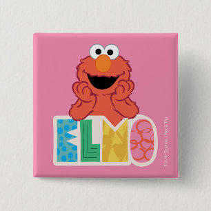 Elmo söt och rolig knapp