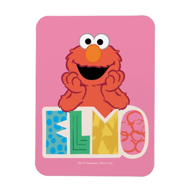 Elmo söt och rolig magnet (Vertikal)