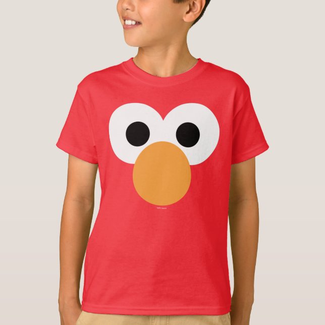 Elmo Stora Ansikte Tee Shirt (Framsida)