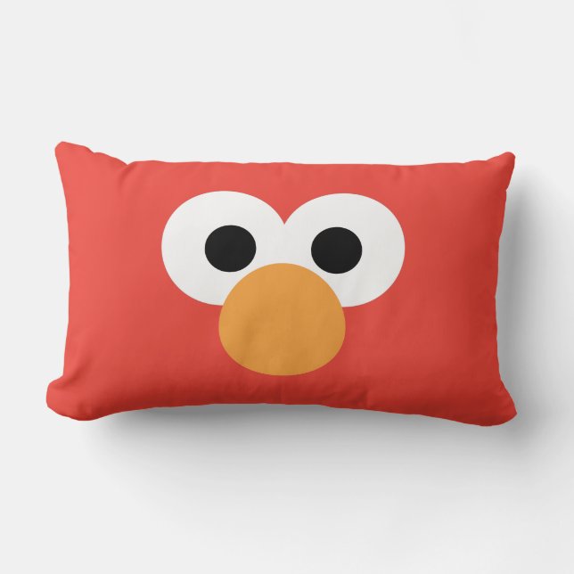 Elmo stort ansikte lumbarkudde (Framsida)
