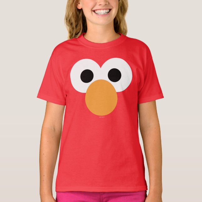 Elmo Stort Ansikte T Shirt (Framsida)