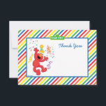 Elmo Stripe Birthday Tack Cards Anteckningskort<br><div class="desc">Tack alla för att ni kom till er Födelsedagsfest med den här regnbåge som var nedbantad Elmo. Tack. © 2014 Sesame Workshop. www.sesamestreet.org</div>