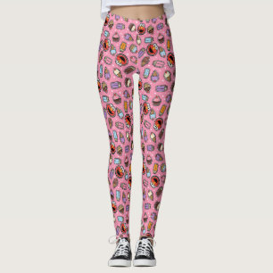 Elmo Sweet Treat Sticker Mönster Leggings